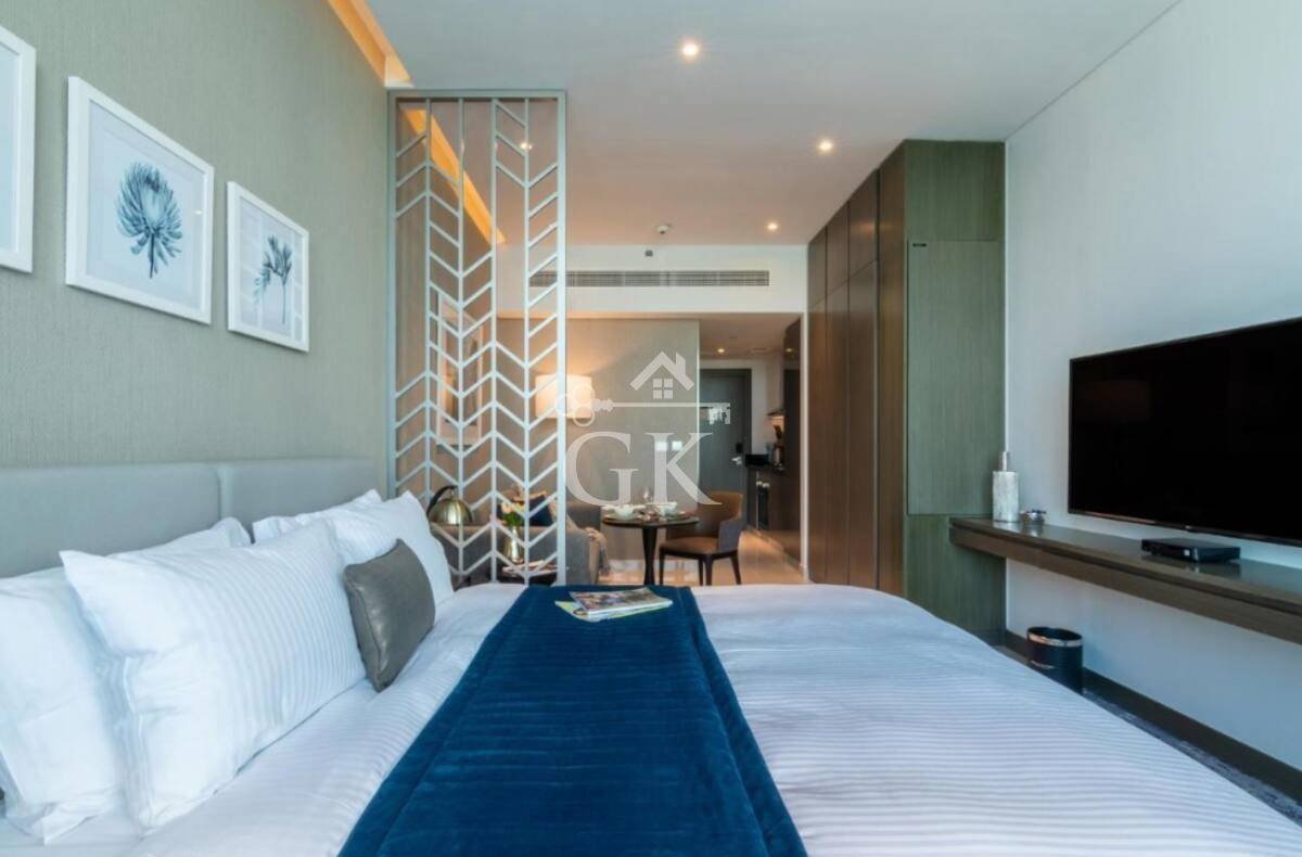 Fully Furnished Studio | Prive by DAMAC (Aykon City) | Luxury Canal View